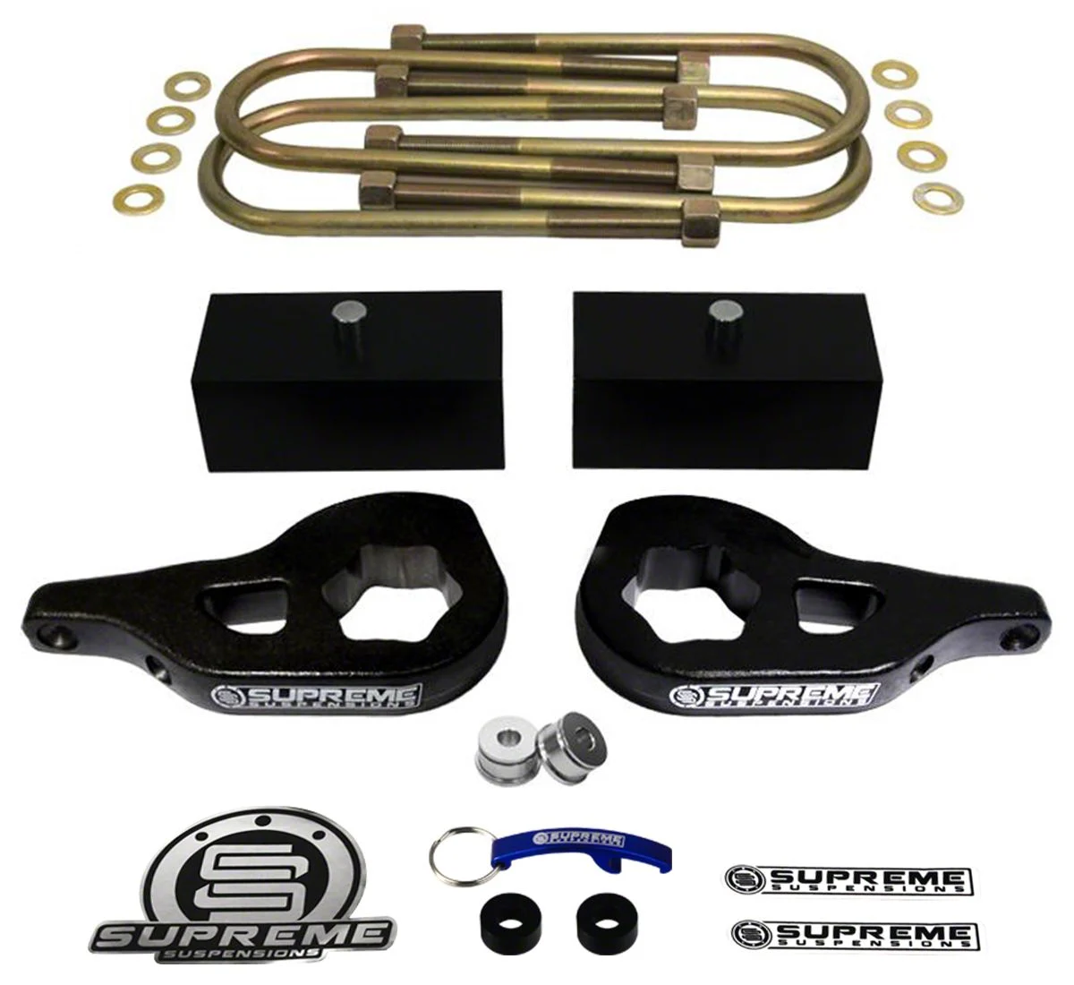 Supreme Suspensions 1 to 3-Inch Front / 2-Inch Rear Pro Suspension Lift Kit (02-05 4WD RAM 1500)