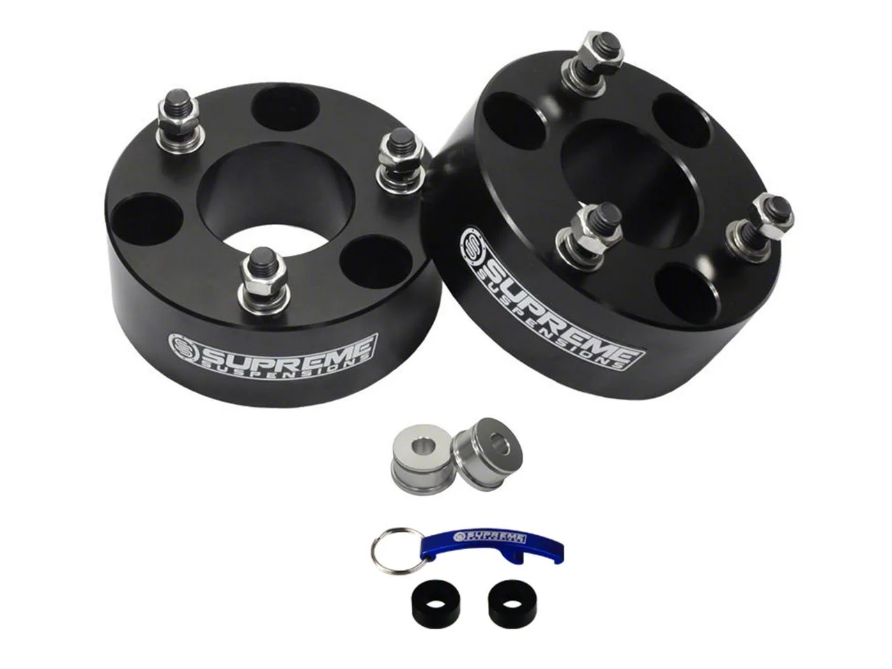 Supreme Suspensions 2-Inch Pro Billet Front Strut Spacer Leveling Kit (04-26 2WD/4WD F-150, Excluding Raptor)