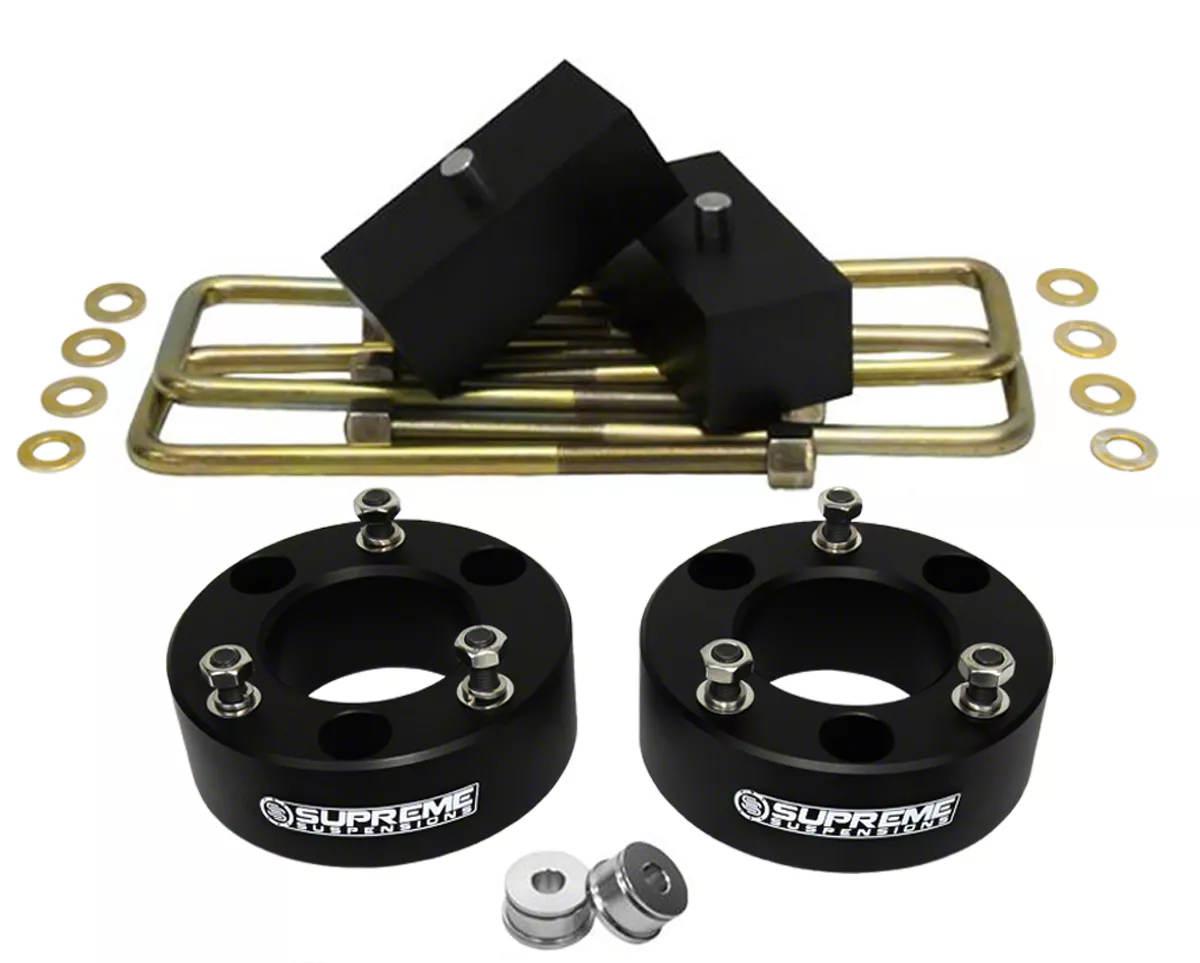 Supreme Suspensions 3-Inch Front / 2-Inch Rear Pro Billet Suspension Lift Kit (07-18 Silverado 1500)