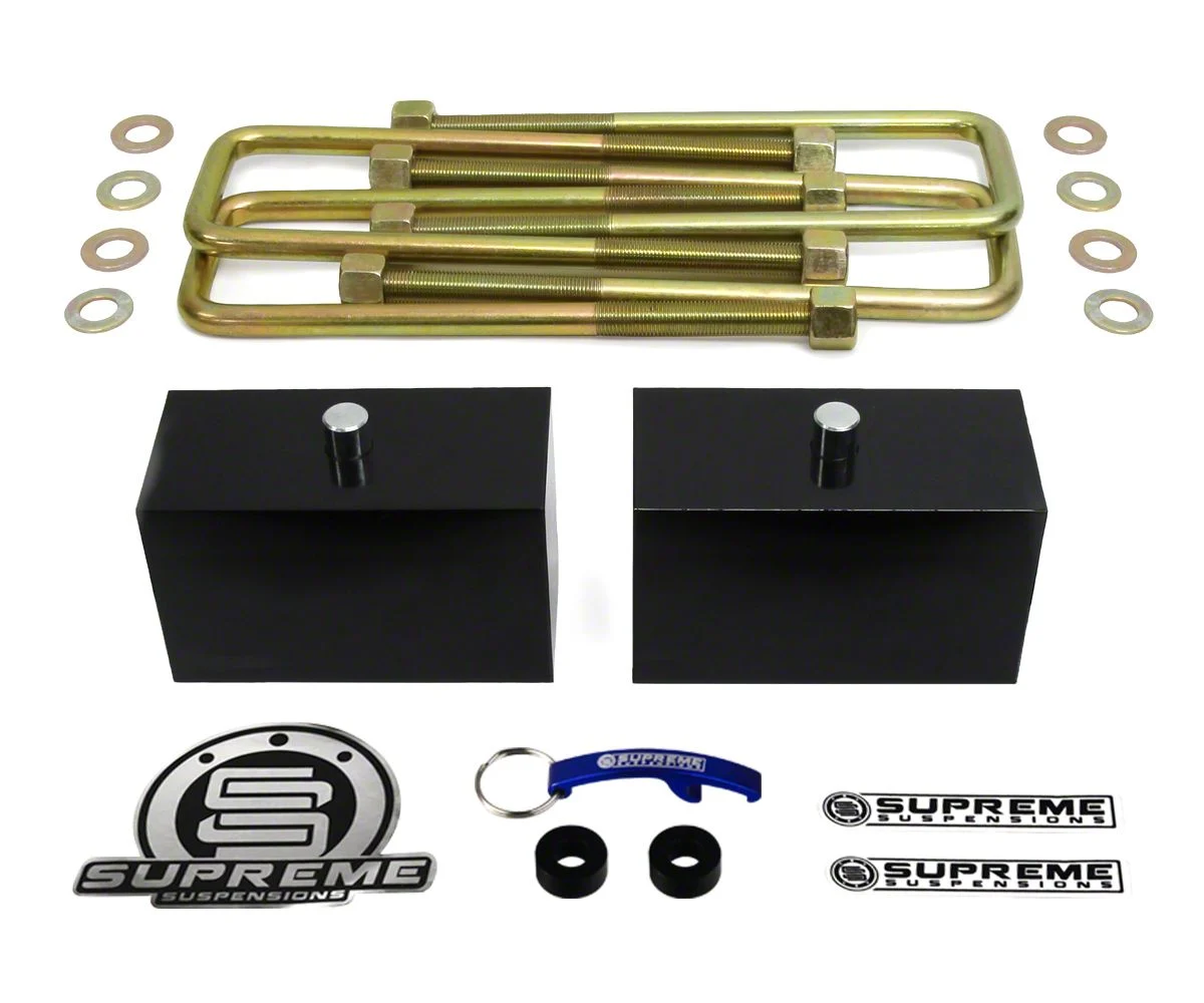 Supreme Suspensions 3-Inch Pro Billet Rear Lift Blocks (02-08 RAM 1500, Excluding Mega Cab)