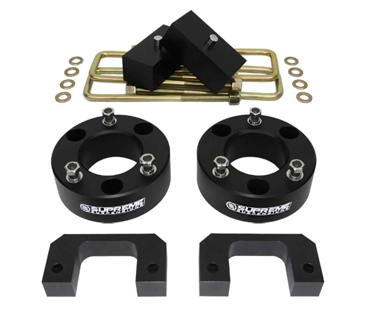 Supreme Suspensions 3.50-Inch Front / 1-Inch Rear Pro Billet Suspension Lift Kit (07-18 Sierra 1500, Excluding 14-18 Denali)