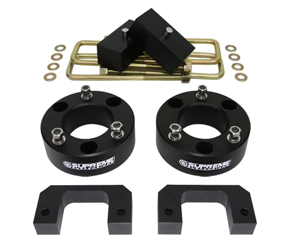 Supreme Suspensions 3.50-Inch Front / 1-Inch Rear Pro Billet Suspension Lift Kit (07-18 Silverado 1500)