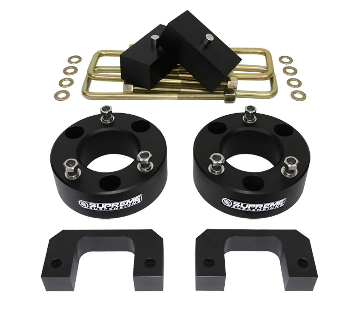 Supreme Suspensions 3.50-Inch Front / 1.50-Inch Rear Billet Pro Suspension Lift Kit (07-18 Sierra 1500, Excluding 14-18 Denali)