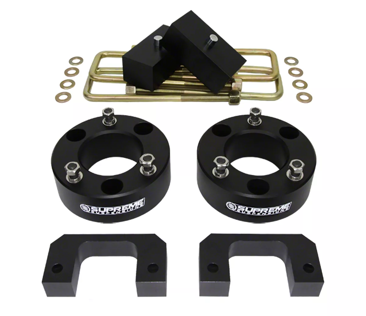 Supreme Suspensions 3.50-Inch Front / 2-Inch Rear Pro Billet Suspension Lift Kit (07-18 Silverado 1500)