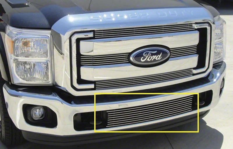 T-REX Grilles Billet Series Lower Grille Insert; Polished (11-16 F-350 Super Duty)