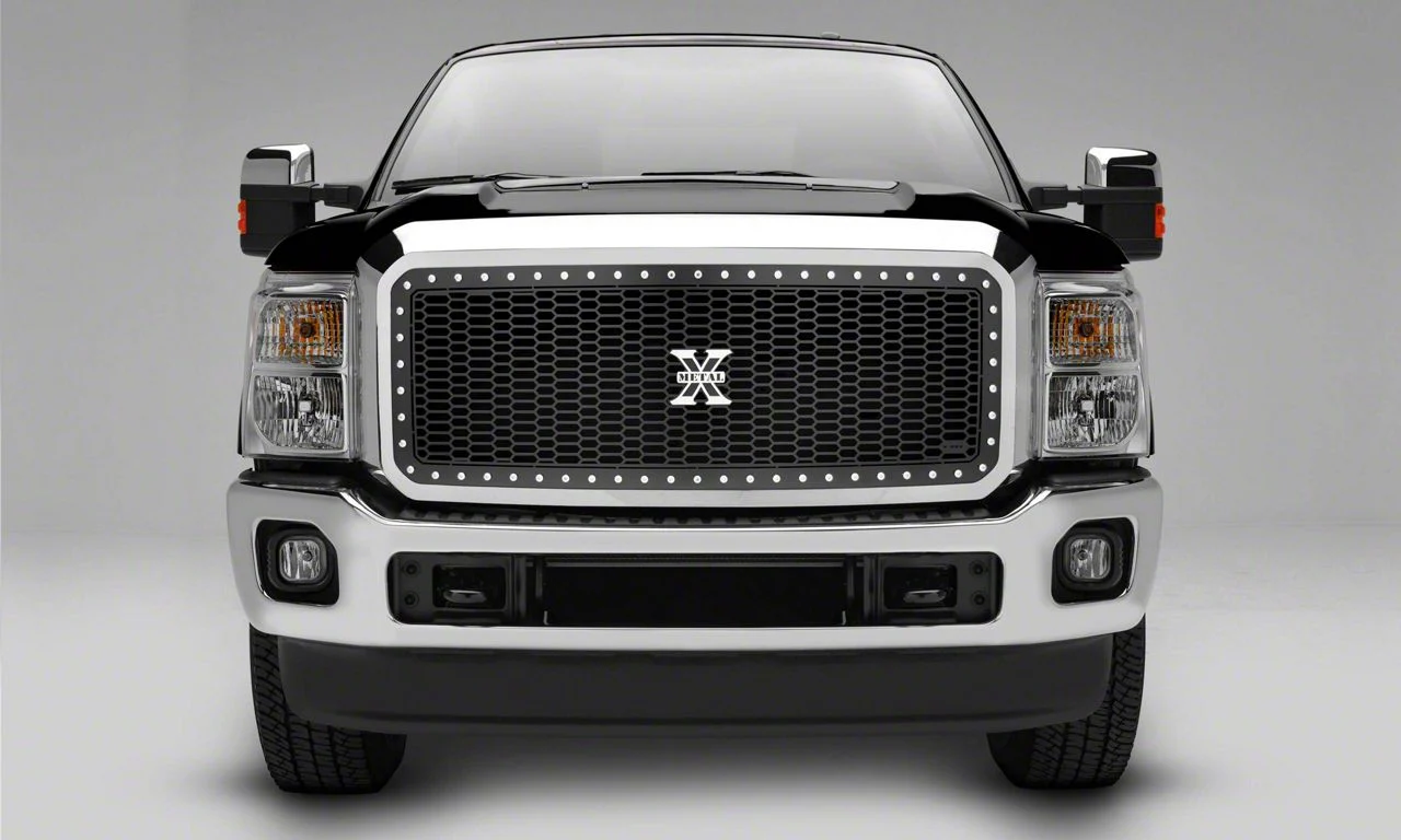 T-REX Grilles Laser X-Metal Series Upper Grille Insert; Black (11-16 F-350 Super Duty)