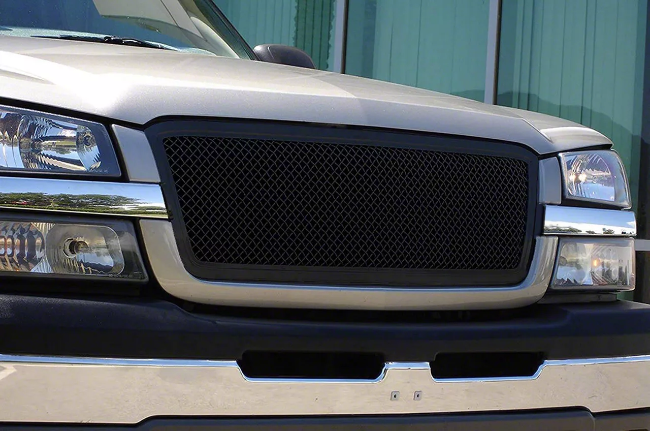T-REX Grilles Upper Class Series 1-Piece Upper Grille Insert; Black (03-05 Silverado 1500)