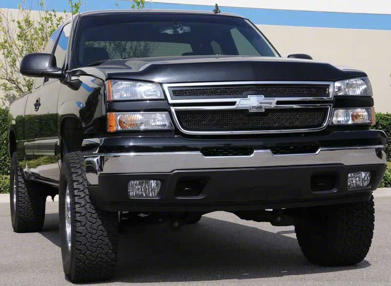T-REX Grilles Upper Class Series Upper Overlay Grilles; Black (2006 Silverado 1500)