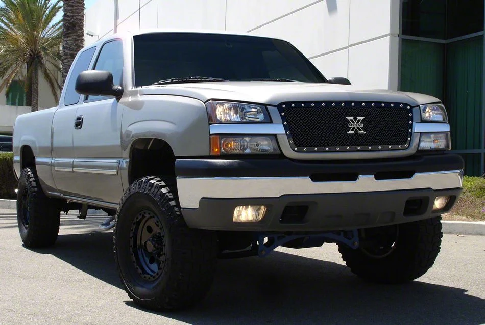 T-REX Grilles X-Metal Series Upper Grille Insert; Black (03-05 Silverado 1500)
