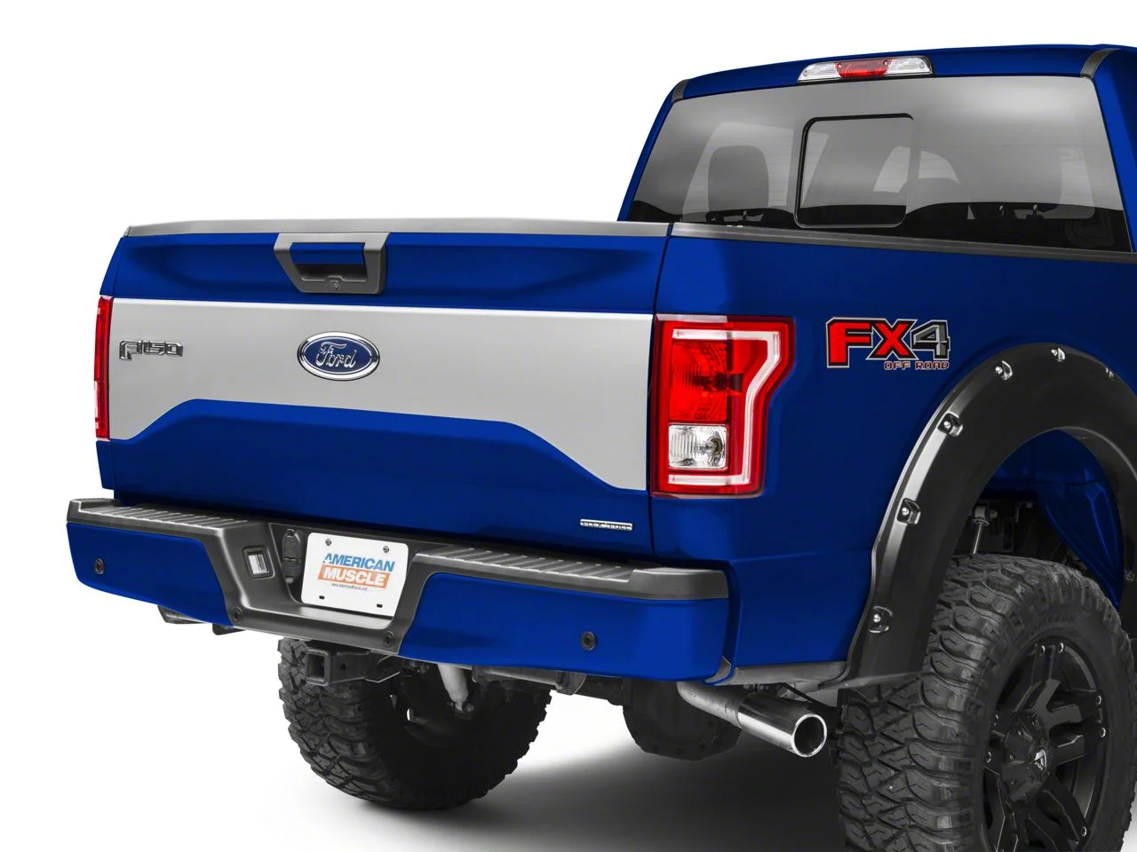 SEC10 Tailgate Panel Decal; Silver (15-17 F-150 w/o Tailgate Applique)