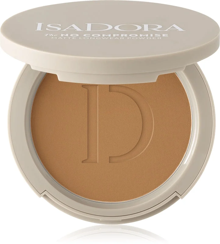 IsaDora The No Compromise Matte cipria compatta per un finish opaco colore 70 Neutral Tan 8 g