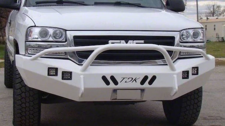 Throttle Down Kustoms Pre-Runner Front Bumper; Bare Metal (07-13 Sierra 1500)