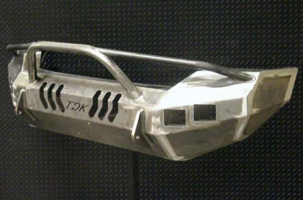 Throttle Down Kustoms Pre-Runner Front Bumper; Bare Metal (11-16 F-250 Super Duty)