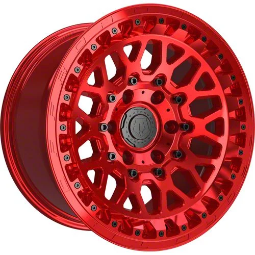 TIS 555MRT Gloss Red 6-Lug Wheel; 17x9; -12mm Offset (04-08 F-150)