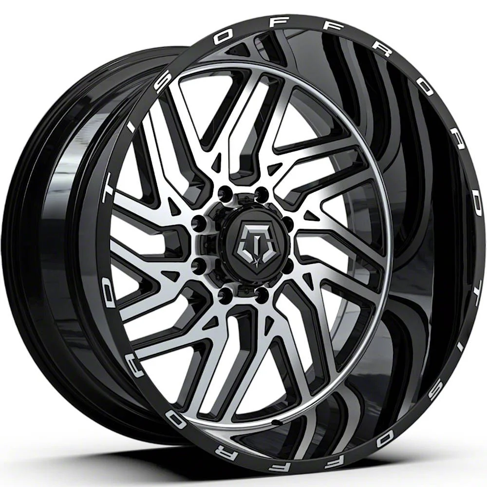 TIS 544MB Gloss Black Machined 6-Lug Wheel; 20x12; -44mm Offset (09-14 F-150)