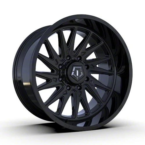 TIS 547B Gloss Black 8-Lug Wheel; 20x10; -19mm Offset (11-16 F-350 Super Duty SRW)