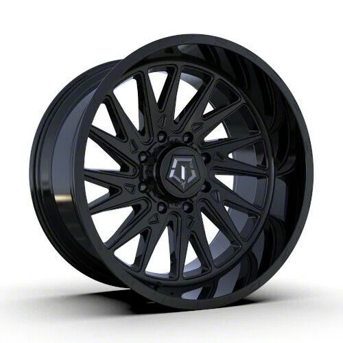 TIS 547B Gloss Black 8-Lug Wheel; 24x12; -44mm Offset (11-16 F-350 Super Duty SRW)