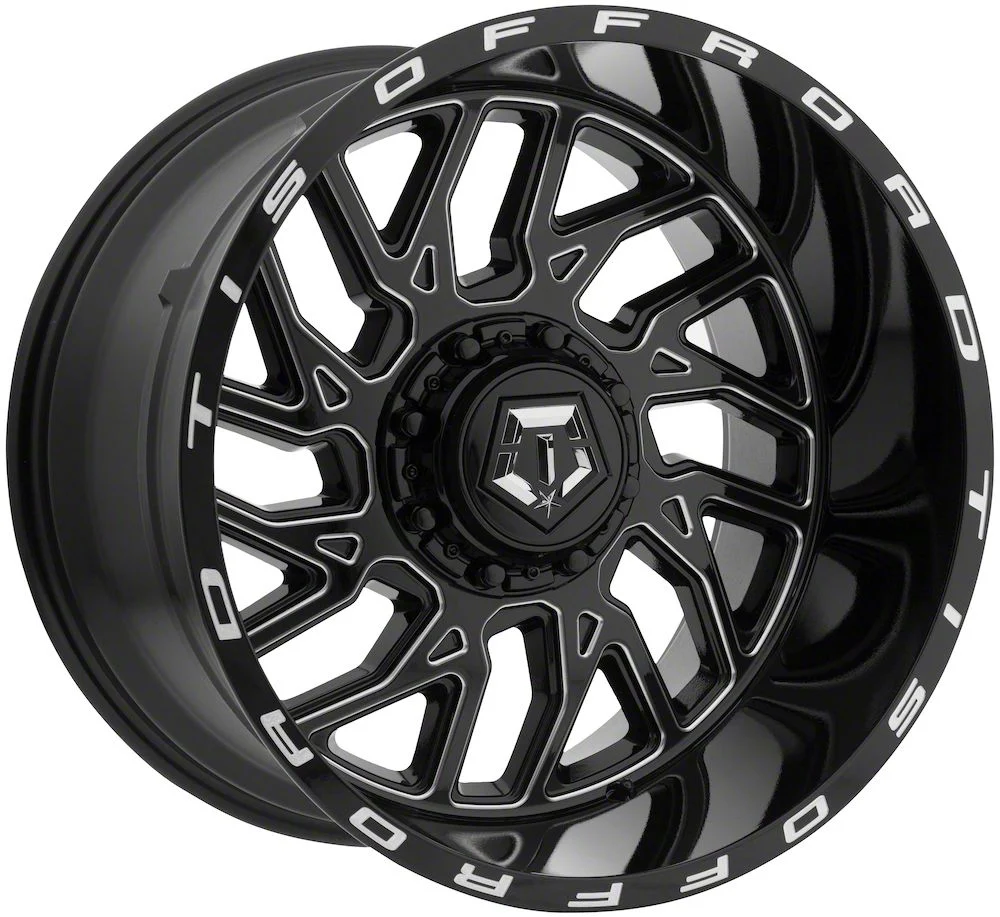 TIS 544BM Gloss Black Milled 6-Lug Wheel; 20x9; 18mm Offset (21-26 F-150)