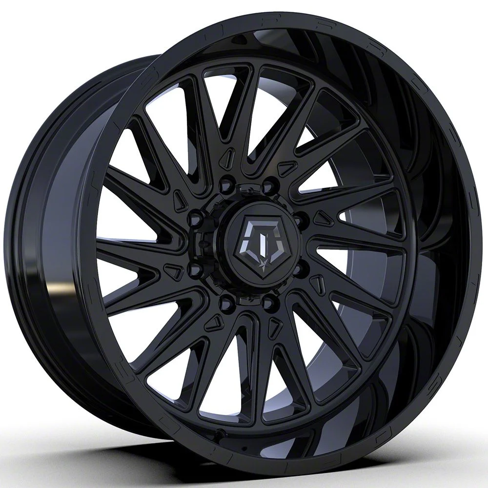 TIS 547B Gloss Black 8-Lug Wheel; 22x12; -44mm Offset (17-22 F-350 Super Duty SRW)