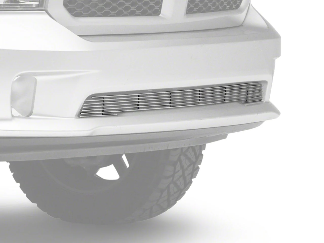 T-REX Grilles Billet Series Lower Bumper Grille Insert; Polished (13-18 RAM 1500, Excluding Big Horn, Rebel, Sport & Tradesman)