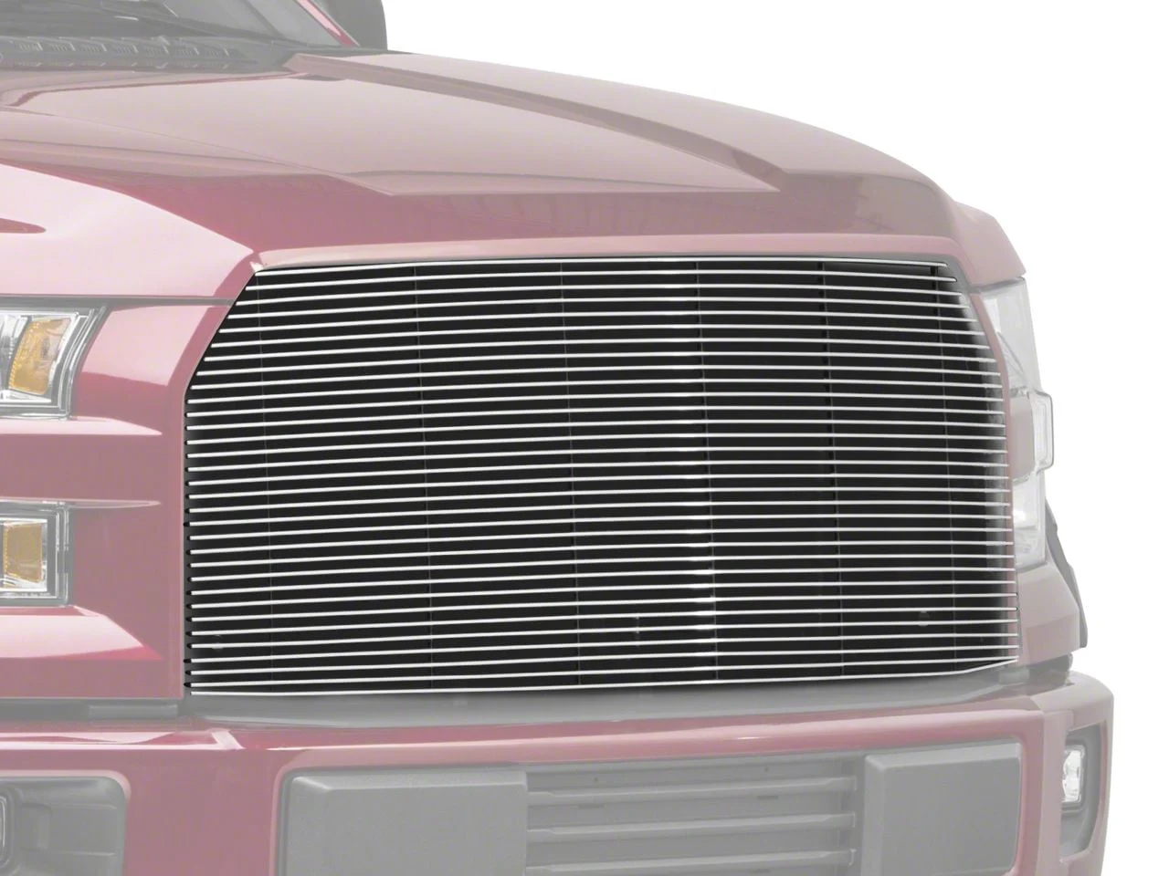 T-REX Grilles Billet Series Upper Replacement Grille; Polished (15-17 F-150, Excluding Raptor)