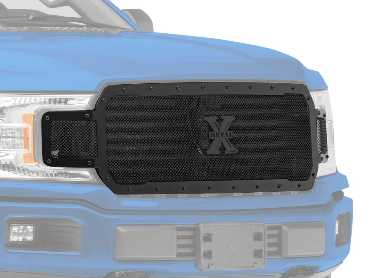 T-REX Grilles Stealth X-Metal Series Upper Replacement Grille; Black (18-20 F-150, Excluding Raptor)