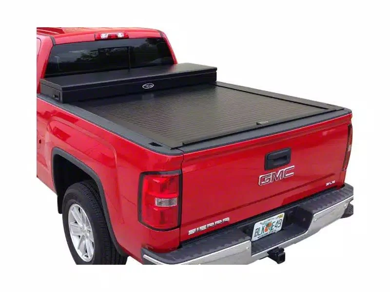 Truck Covers USA American Work Tool Box Hard Retractable Tonneau Cover (20-26 Sierra 2500 HD w/ 6.90-Foot Standard Box)