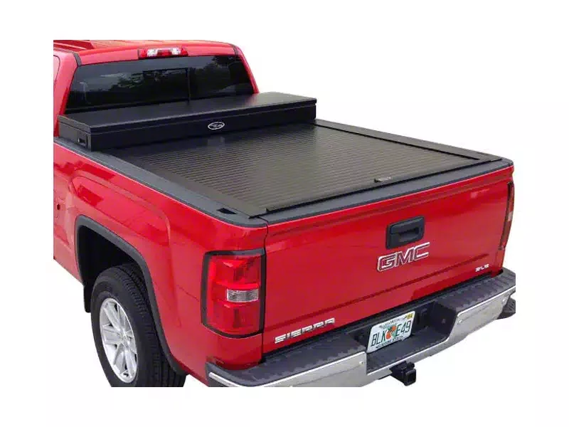 Truck Covers USA American Work Tool Box Hard Retractable Tonneau Cover (20-26 Silverado 3500 HD w/ 6.90-Foot Standard Box)