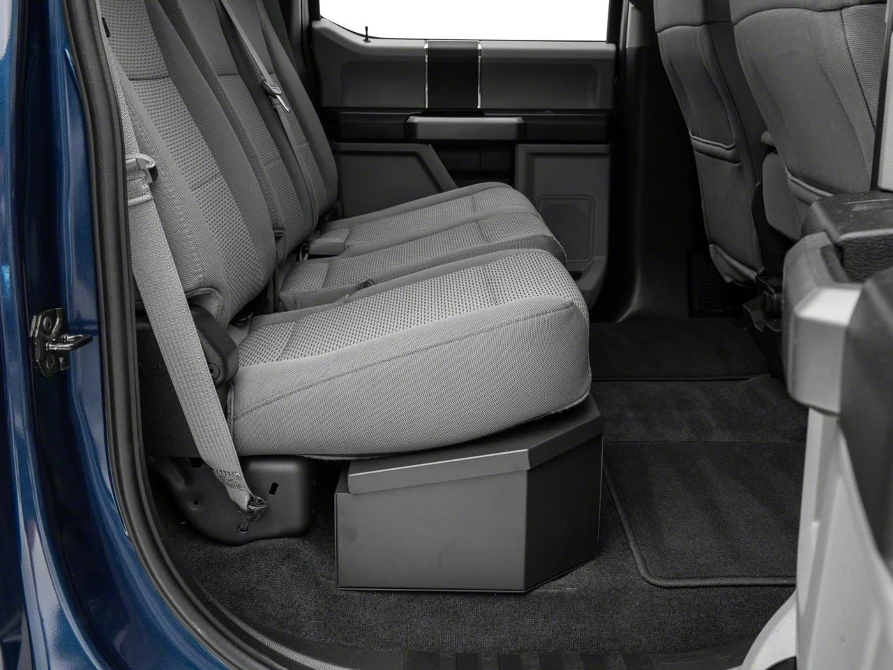 Tuffy Security Products Underseat Lockbox with Keyed Lock (17-26 F-250 Super Duty SuperCrew w/o Floor Mounted Sony Subwoofer)