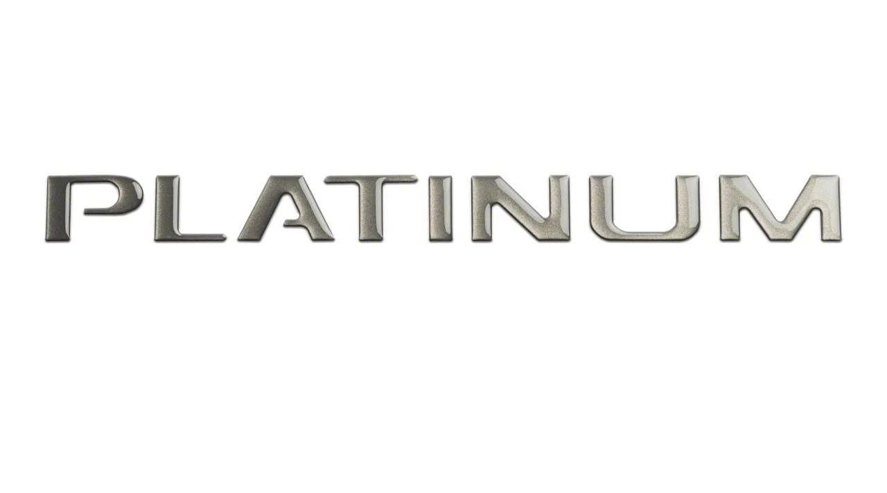 Tailgate Insert Letters; Caribou (15-17 F-150 Platinum)