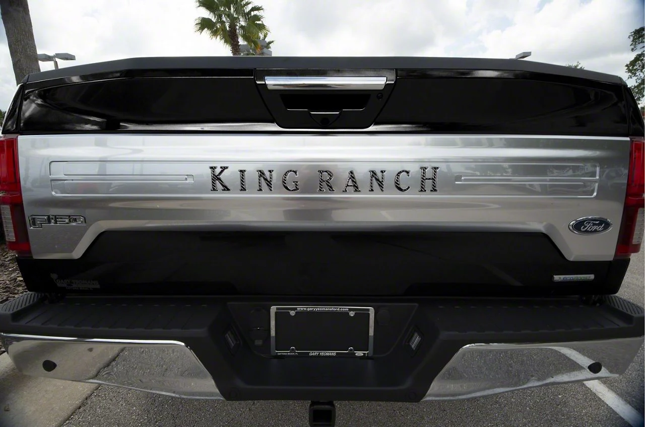 Tailgate Insert Letters; Domed Carbon Fiber (18-20 F-150 King Ranch)