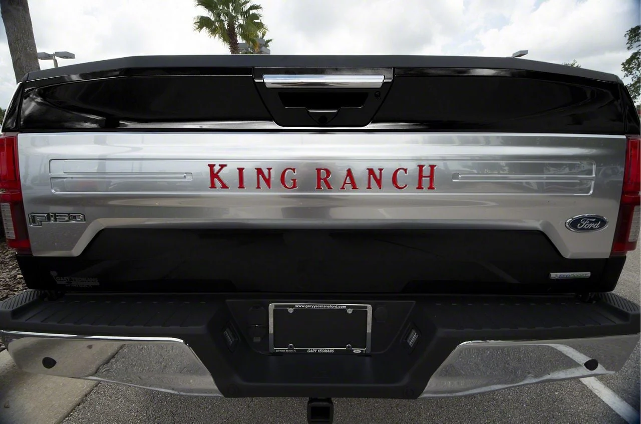 Tailgate Insert Letters; Gloss Red (18-20 F-150 King Ranch)