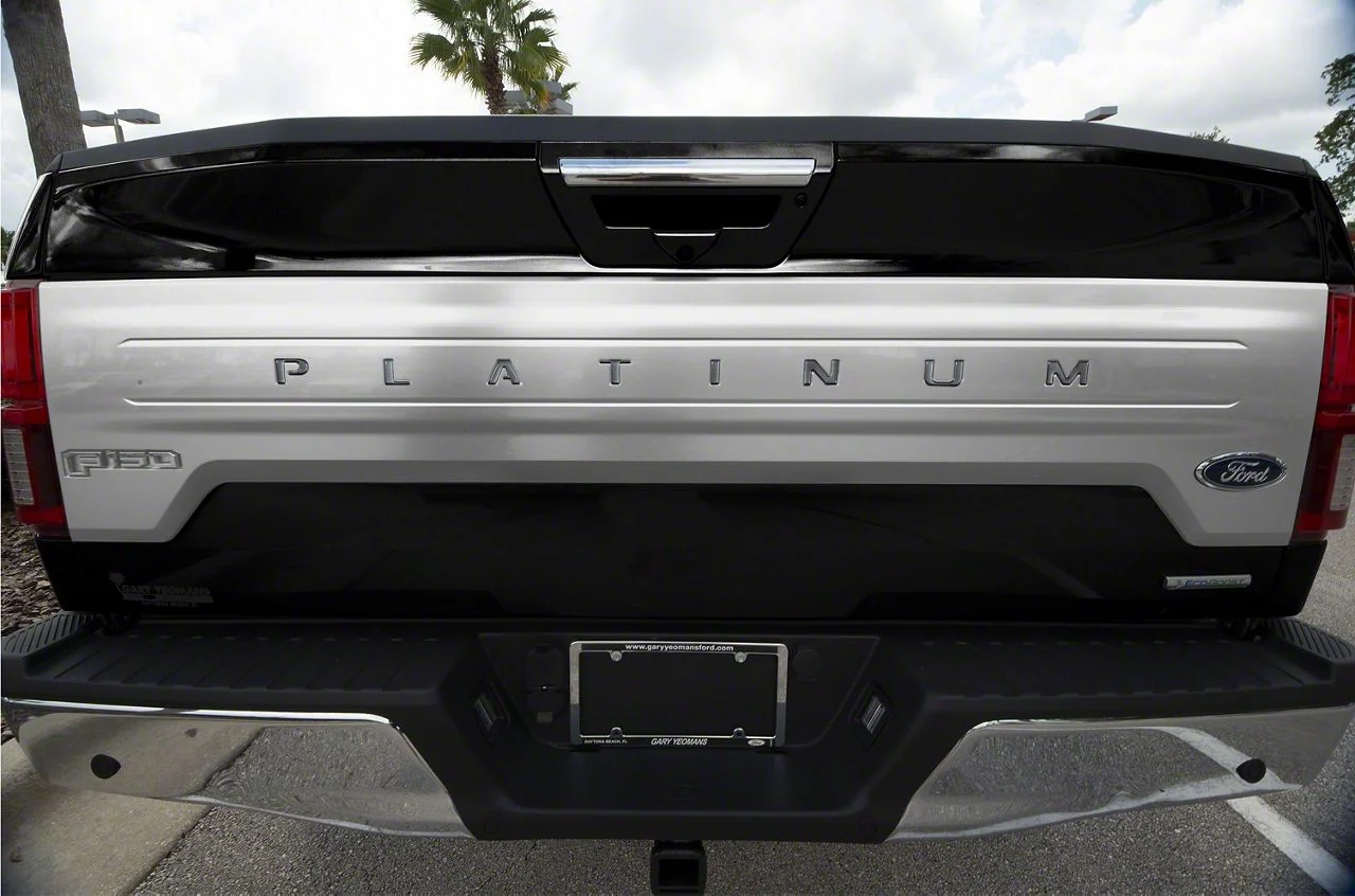 Tailgate Insert Letters; Gun Metal (18-20 F-150 Platinum)