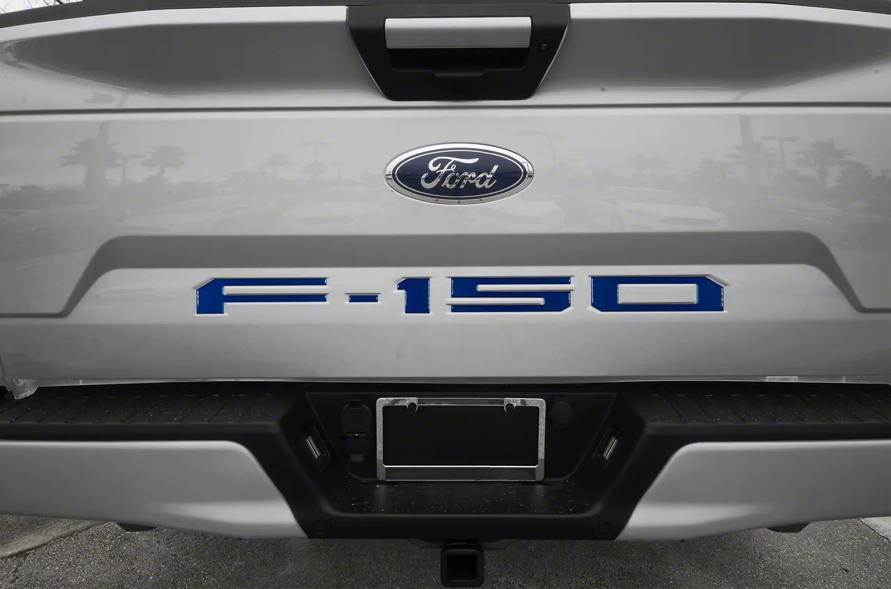 Tailgate Insert Letters; Lightning Blue (18-20 F-150 w/o Tailgate Applique)