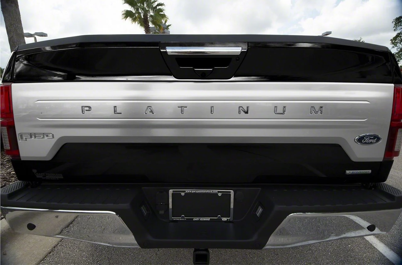 Tailgate Insert Letters; Liquid Chrome (15-17 F-150 Platinum)