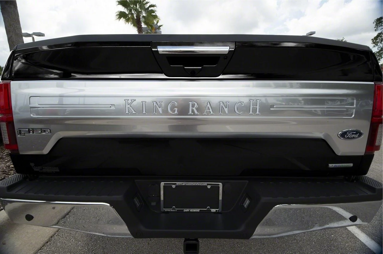 Tailgate Insert Letters; Liquid Chrome (18-20 F-150 King Ranch)