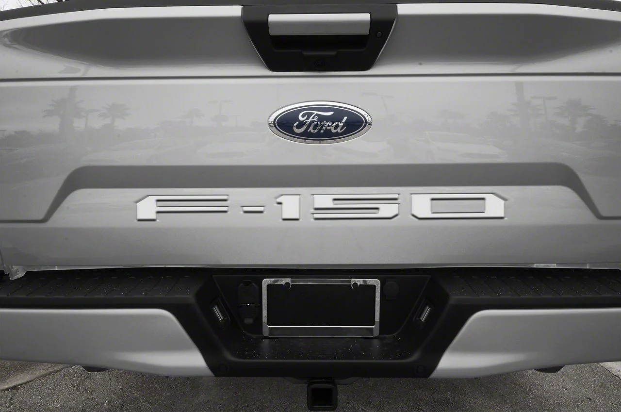 Tailgate Insert Letters; Matte White (18-20 F-150 w/o Tailgate Applique)