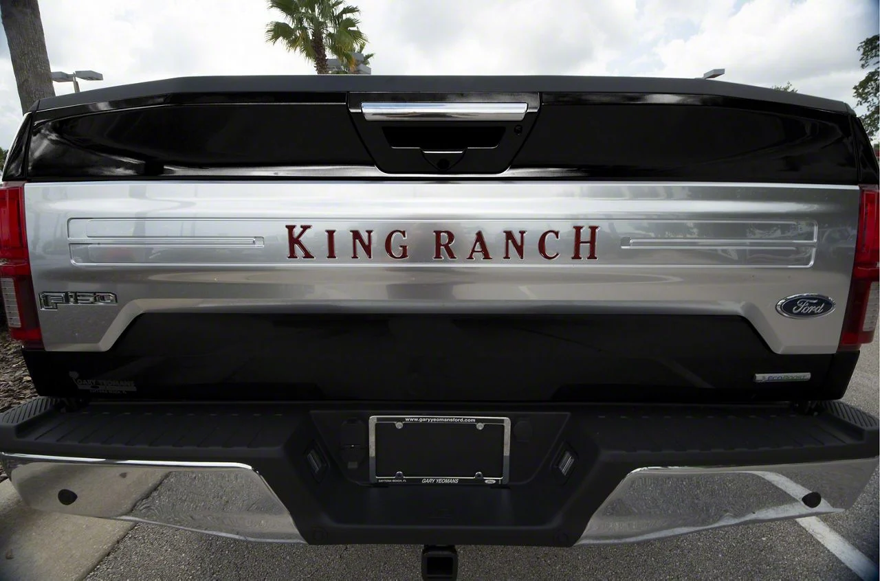 Tailgate Insert Letters; Ruby Red (18-20 F-150 King Ranch)