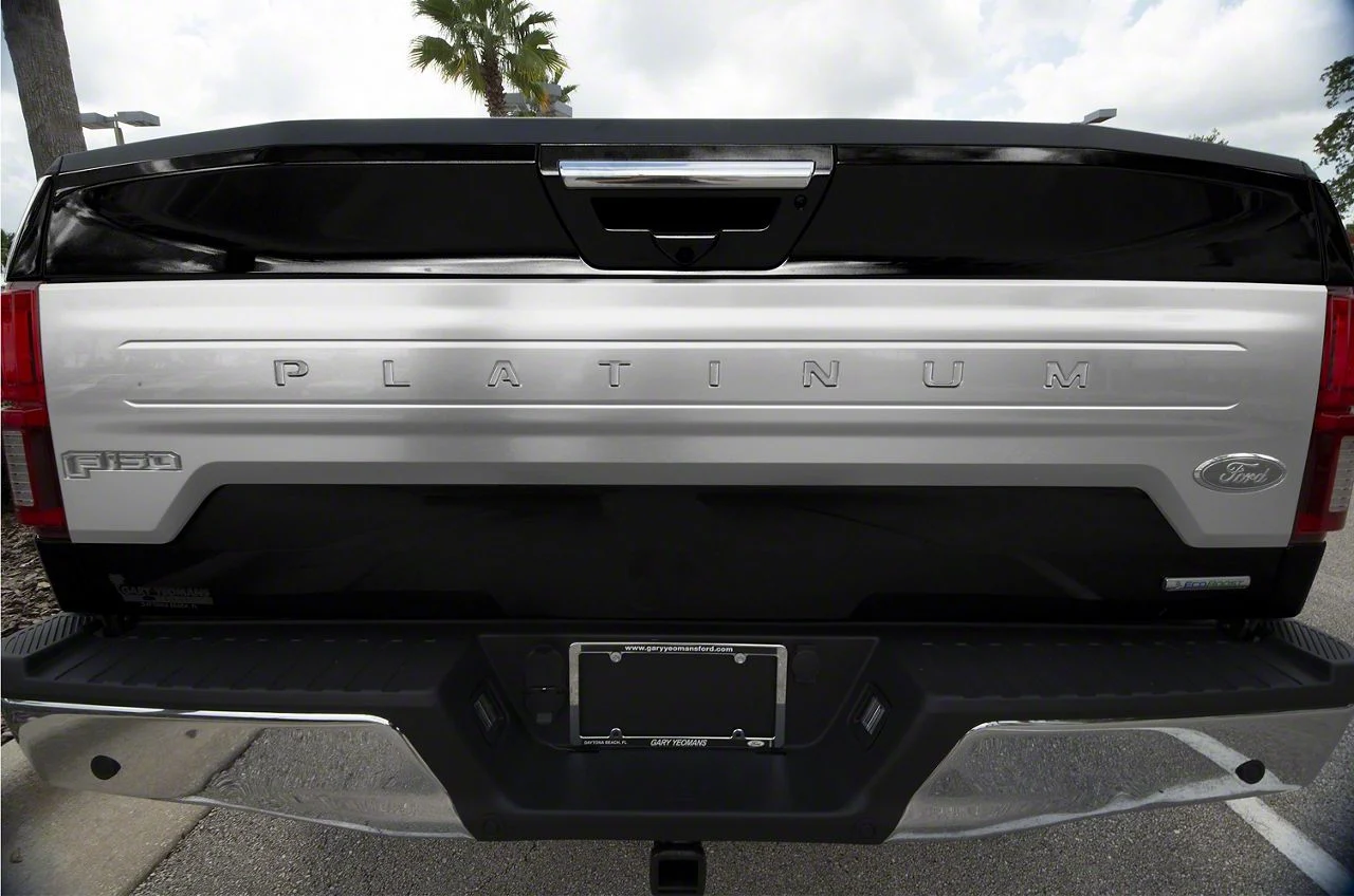 Tailgate Insert Letters; Turbo Silver (18-20 F-150 Platinum)