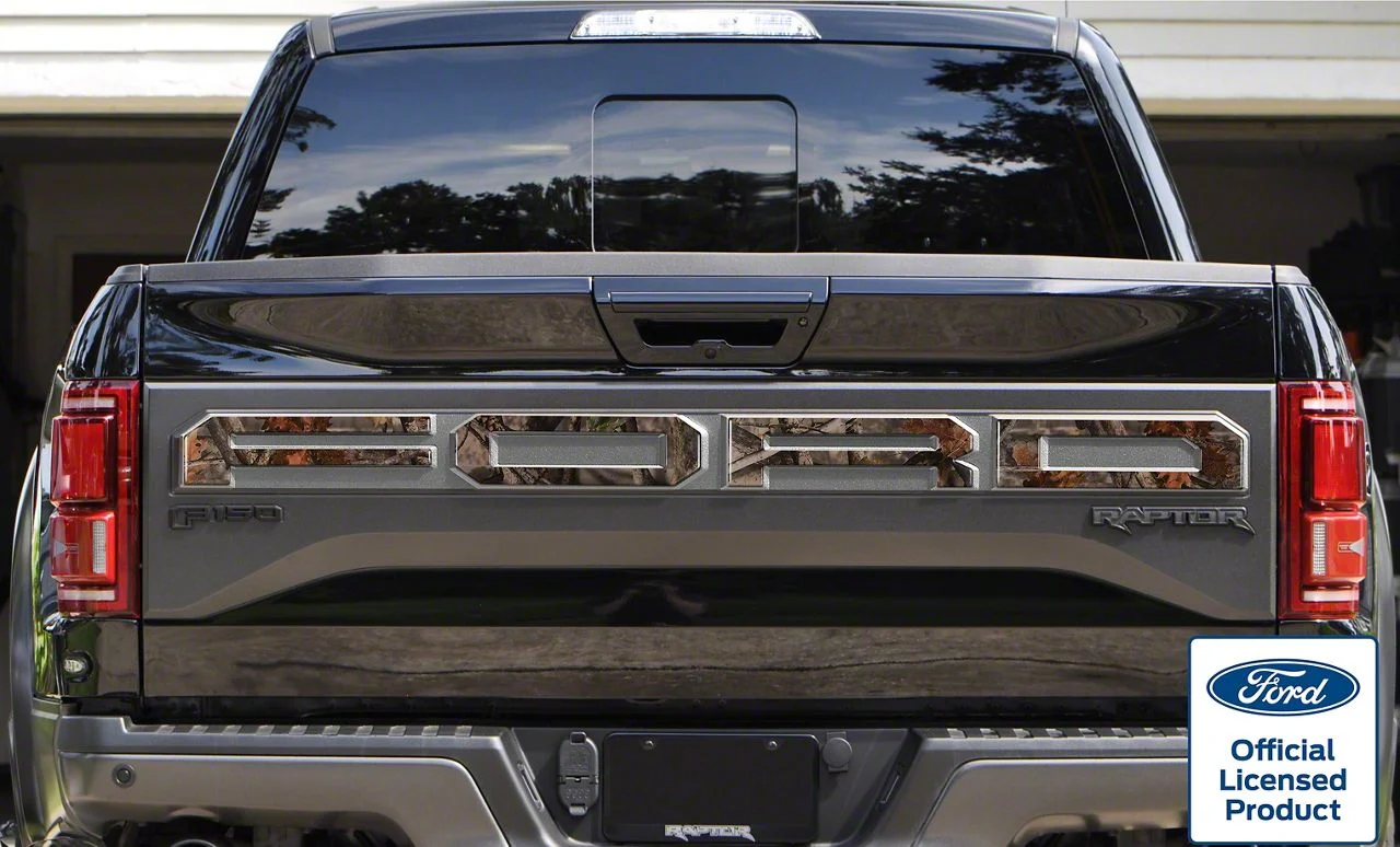 Tailgate Letter Overlays; Camouflage (19-20 F-150 Raptor w/ Tailgate Applique)