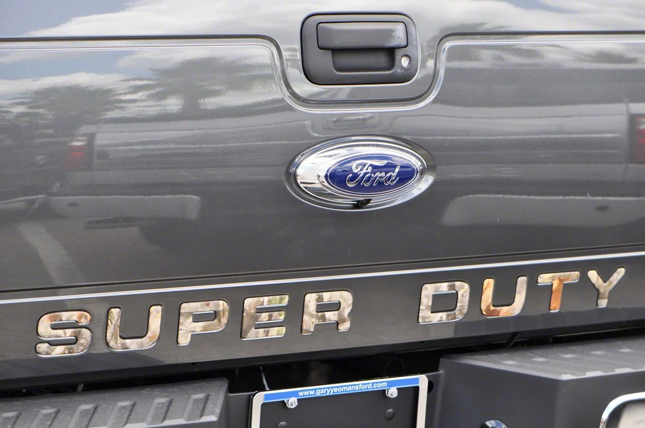 Tailgate Insert Letters; Camouflage (11-16 F-350 Super Duty)