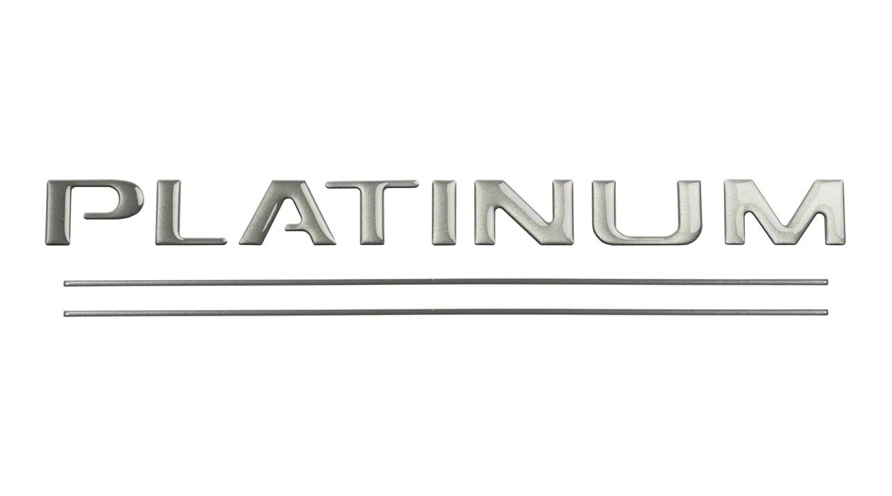Tailgate Insert Letters; Magnetic (17-19 F-350 Super Duty Platinum)