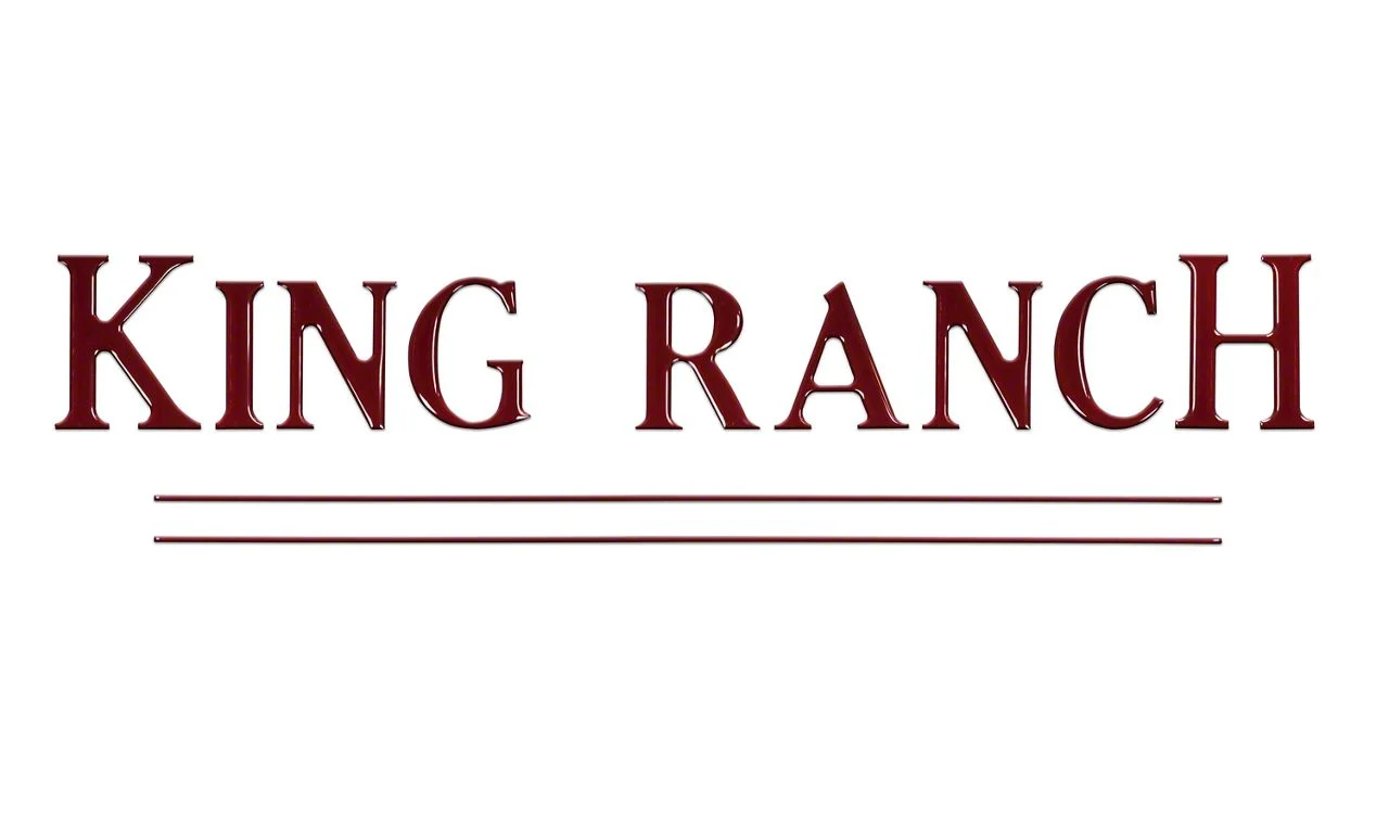 Tailgate Insert Letters; Ruby Red (17-19 F-350 Super Duty King Ranch)
