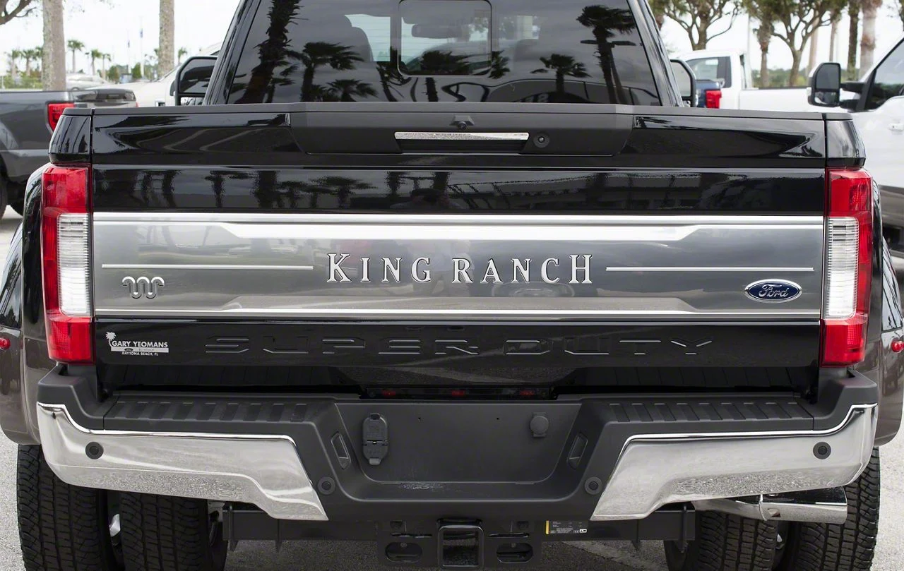 Tailgate Insert Letters; Gloss White (17-19 F-250 Super Duty King Ranch)