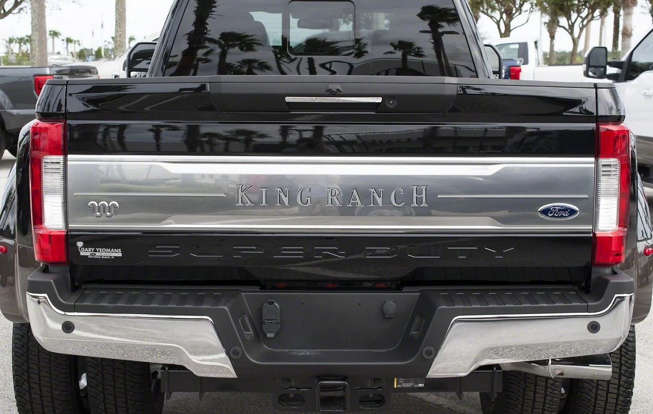 Tailgate Insert Letters; Liquid Chrome (17-19 F-250 Super Duty King Ranch)