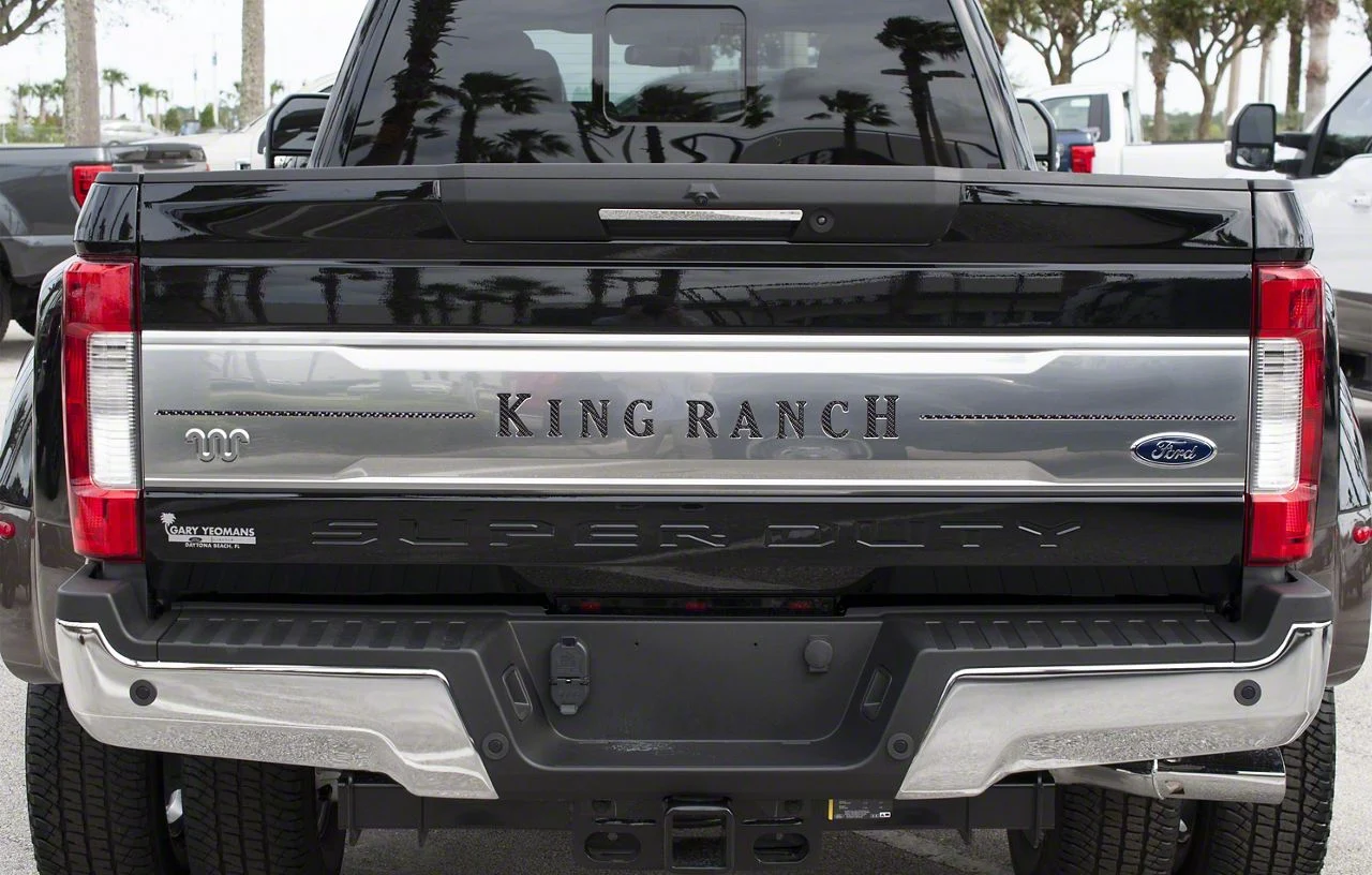 Tailgate Insert Letters; Raw Carbon Fiber (17-19 F-250 Super Duty King Ranch)