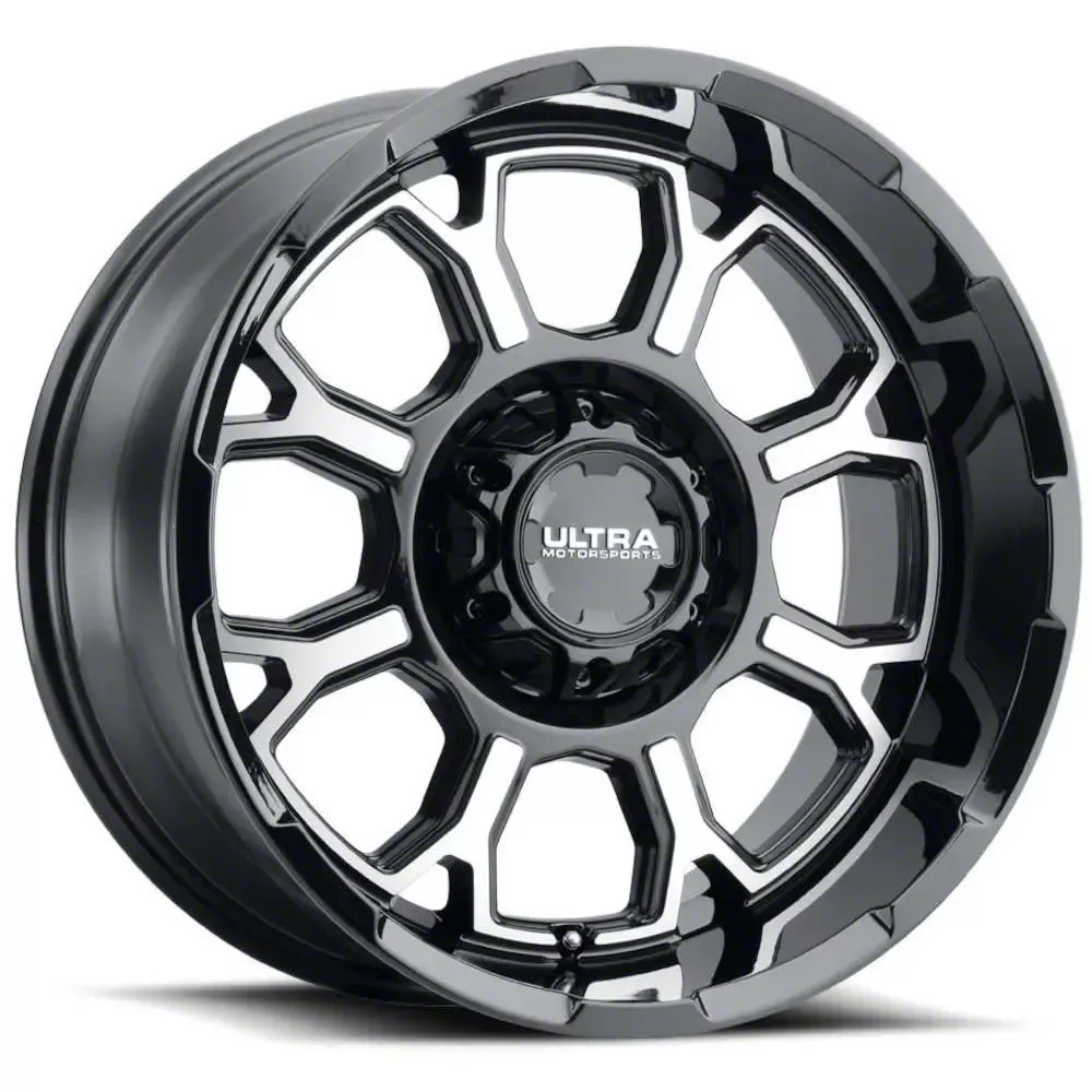 Ultra Wheels Commander Gloss Black Machined 6-Lug Wheel; 17x9; 18mm Offset (15-20 Tahoe)