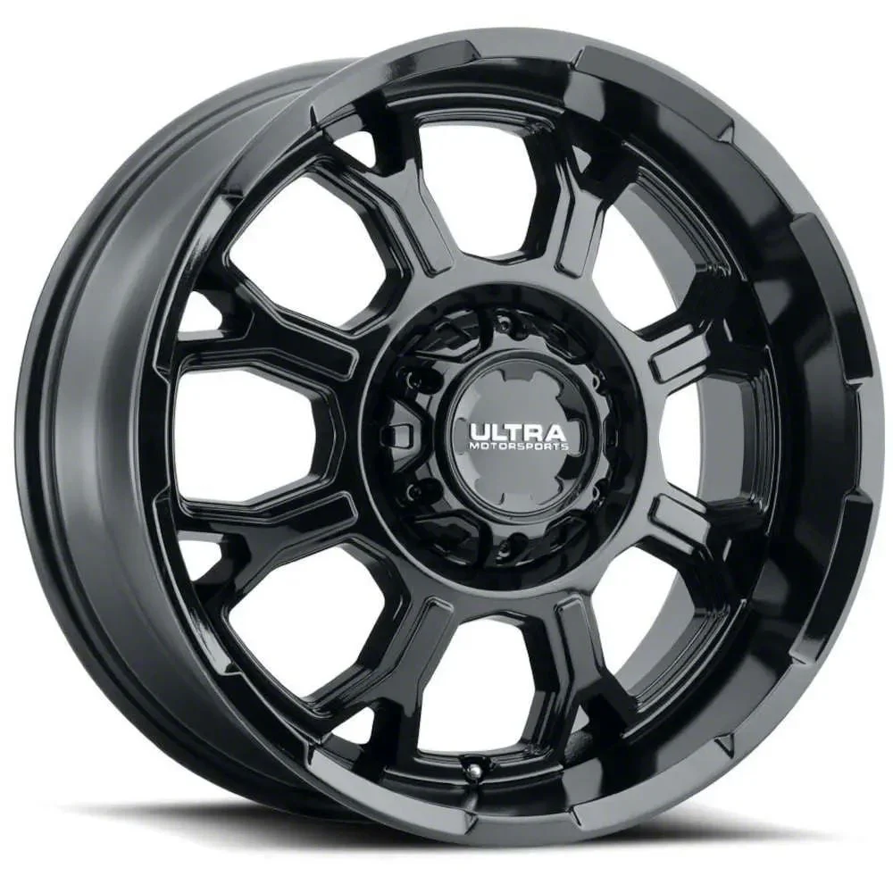 Ultra Wheels Commander Gloss Black 6-Lug Wheel; 17x9; 12mm Offset (15-20 Tahoe)