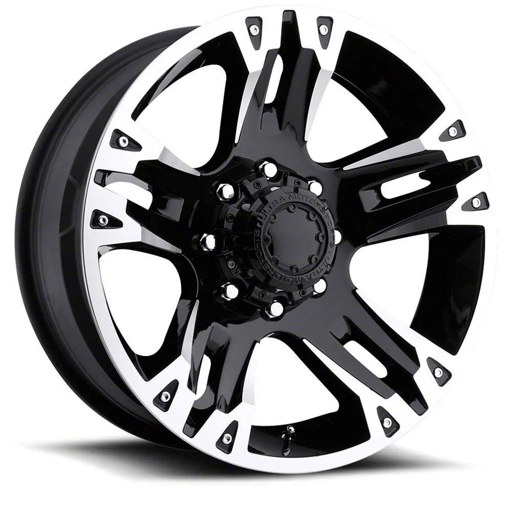 Ultra Wheels Maverick Gloss Black Machined 6-Lug Wheel; 17x8; 25mm Offset (15-20 Tahoe)