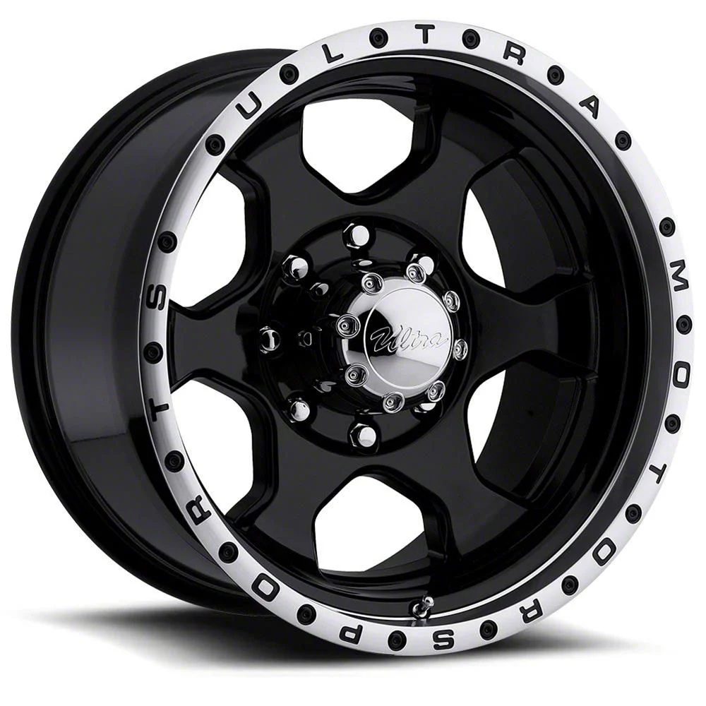 Ultra Wheels Rogue Gloss Black Machined 6-Lug Wheel; 17x8; 10mm Offset (15-20 Tahoe)